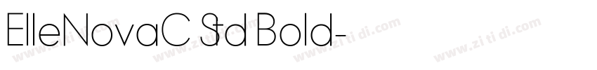 ElleNovaC Std Bold字体转换 ElleNovaC Std Bold字体转换